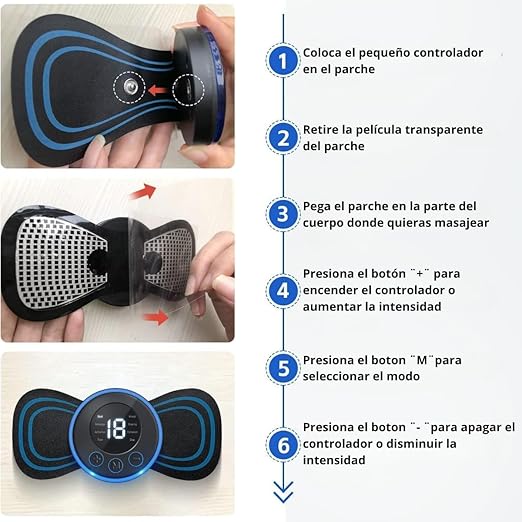 Masajeador eléctrico EMS para cuello