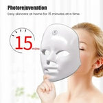 Máscara Facial LED 7 Colores Belleza y Rejuvenecimiento Casero