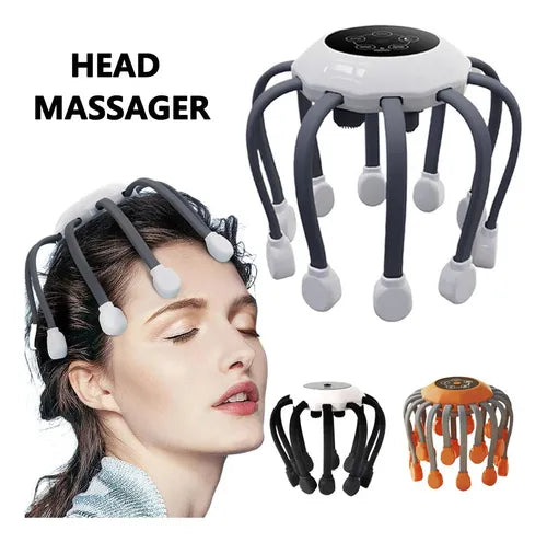 Masajeador de cabeza inteligente con forma de pulpo